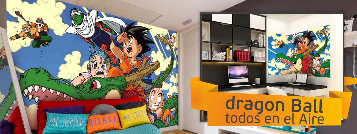 mural dragon ball vinilo decorativo