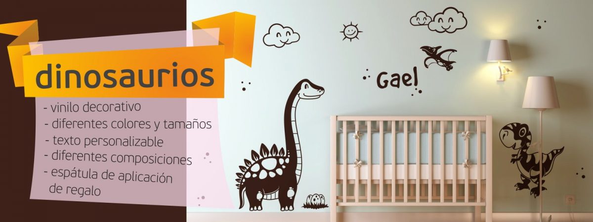 vinilo decorativo dinosaurios infantil