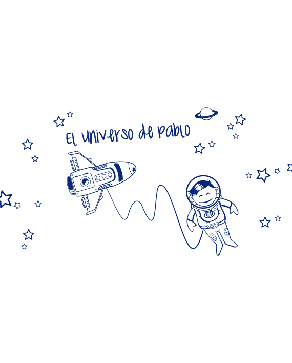 infantil astronauta universo personalizado