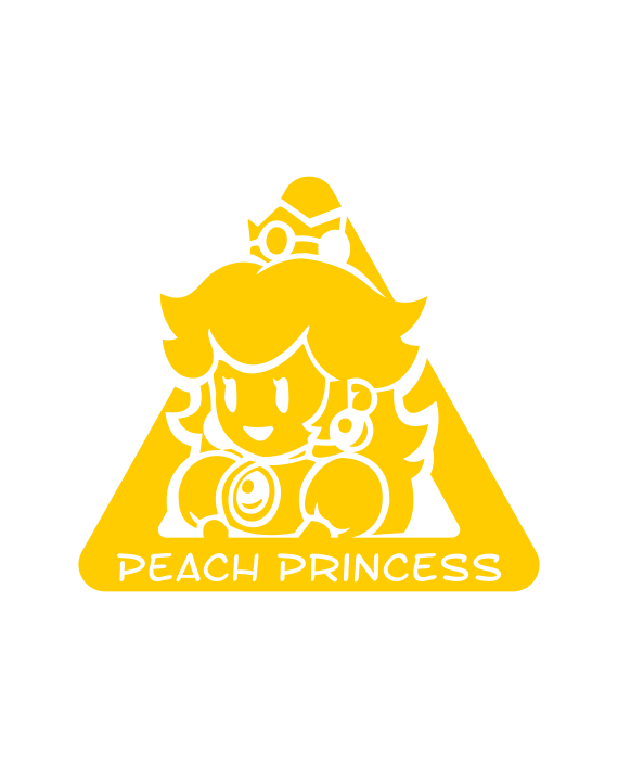 pegatina bebe a bordo princesa peach mario bros