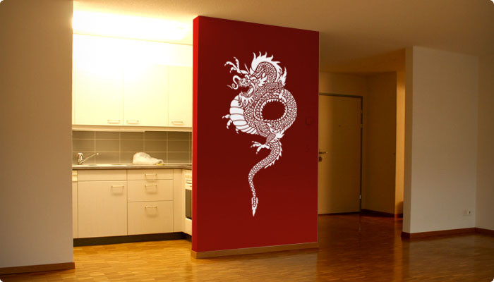 vinilo decorativo dragon chino