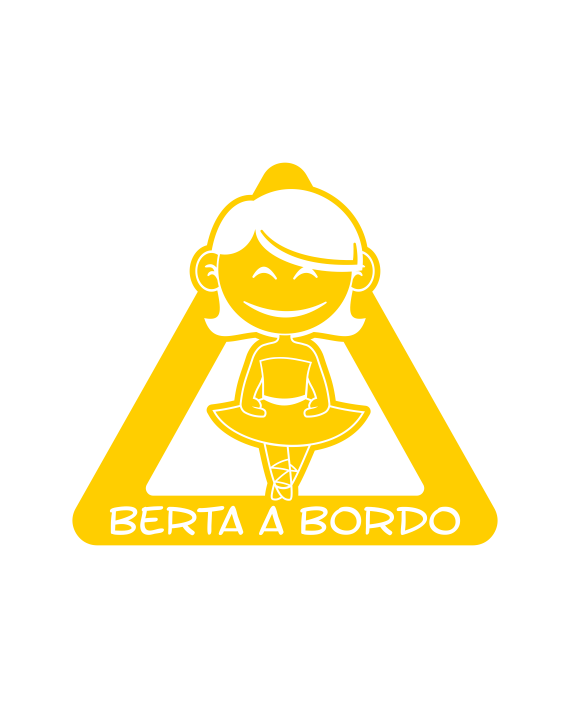 bebe a bordo bailarina personalizado