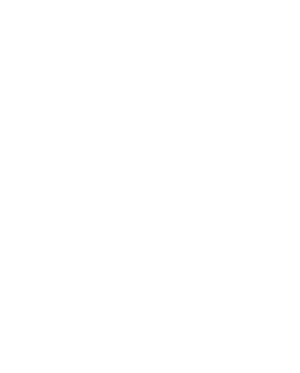 mascara fantasma viaje chihiro pegatina