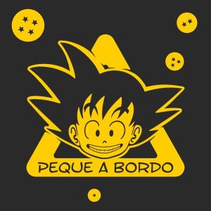 bebe a bordo goku dragon ball personalizable
