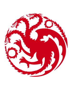 pegatina targaryen juego de tronos