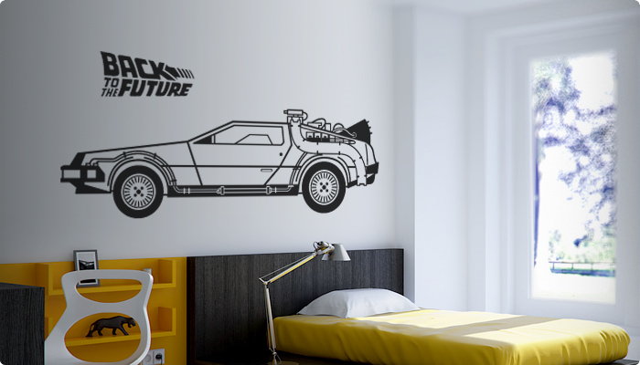 decorativo delorean regreso al futuro