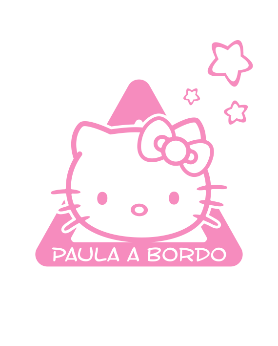 Pegatina Bebé a Bordo Personalizada Mi Pipo Estrella