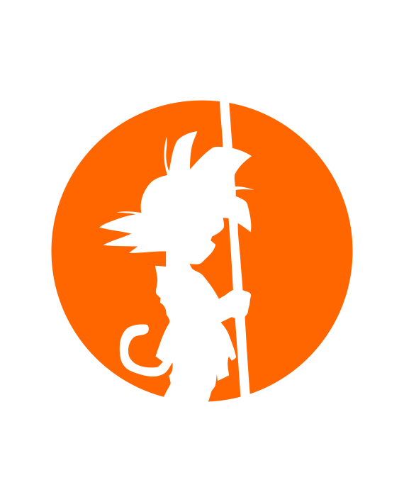 pegatina goku dragon ball