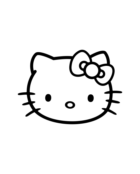 Pegatina Hello Kitty Logo - HK1