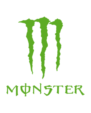 pegatina monster logo garras letras