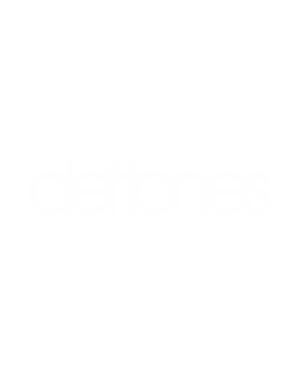 pegatina deftones logo letras white pony