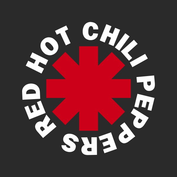 pegatina red hot chili peppers 2 colores vinilo corte