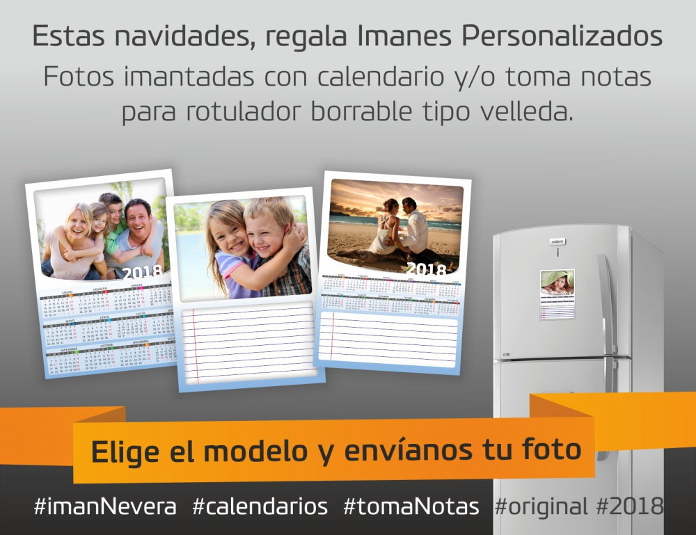 iman nevera foto calendario notas original