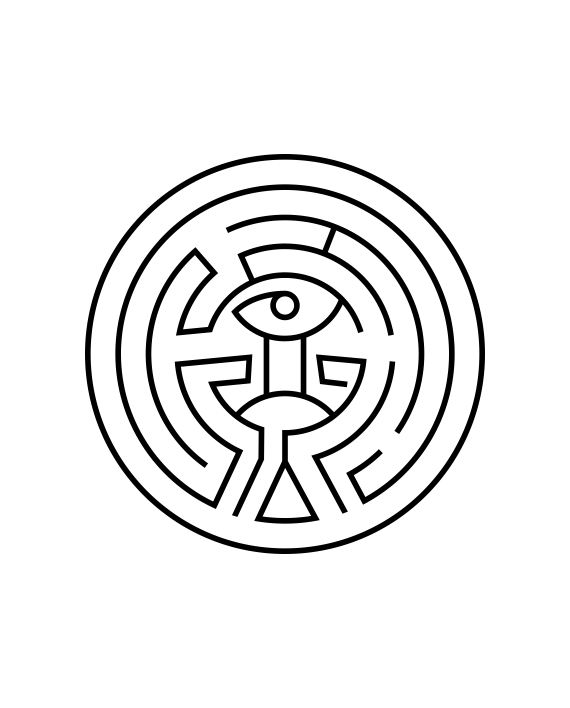 pegatina westworld laberinto