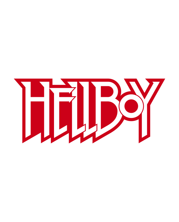 pegatina hellboy letras adhesivo vinilo