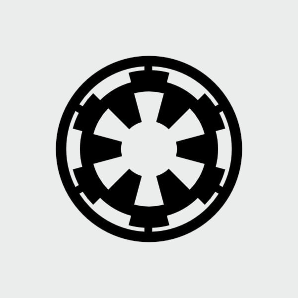 pegatina star wars imperio galactico vinilo personalizado