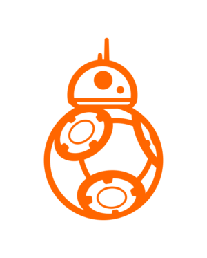 pegatina star wars bb8