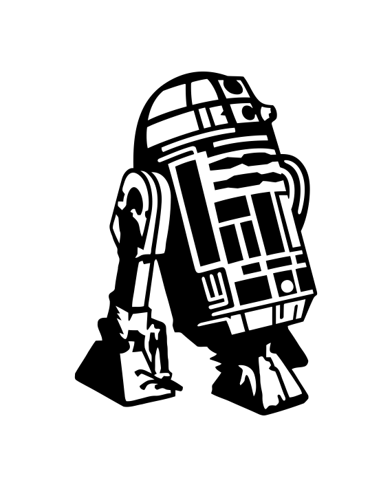 pegatina star wars r2d2