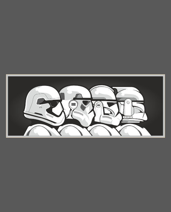 star wars vinilo impreso stormtrooper evolution