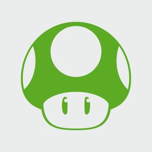 pegatina 1up seta mario bros