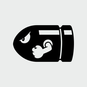 pegatina bill bala mario bros bullet