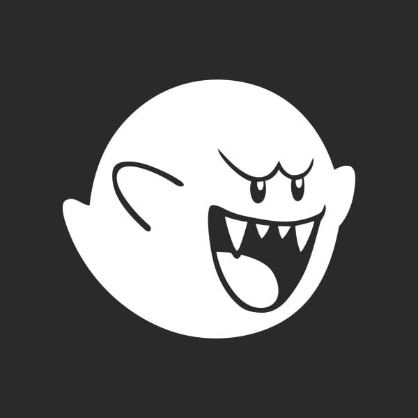 pegatina boo fantasma mario bros