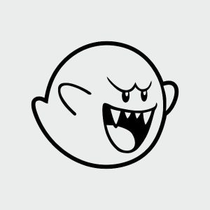 pegatina boo fantasma mario bros