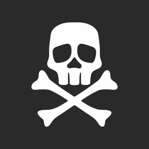pegatina capitan harlock calavera pirata