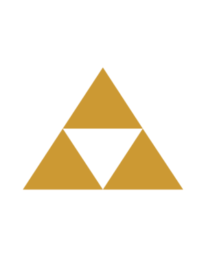 pegatina zelda triforce