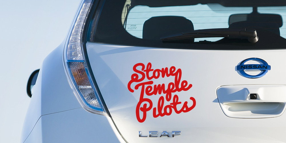 pegatina stone temple pilots coche