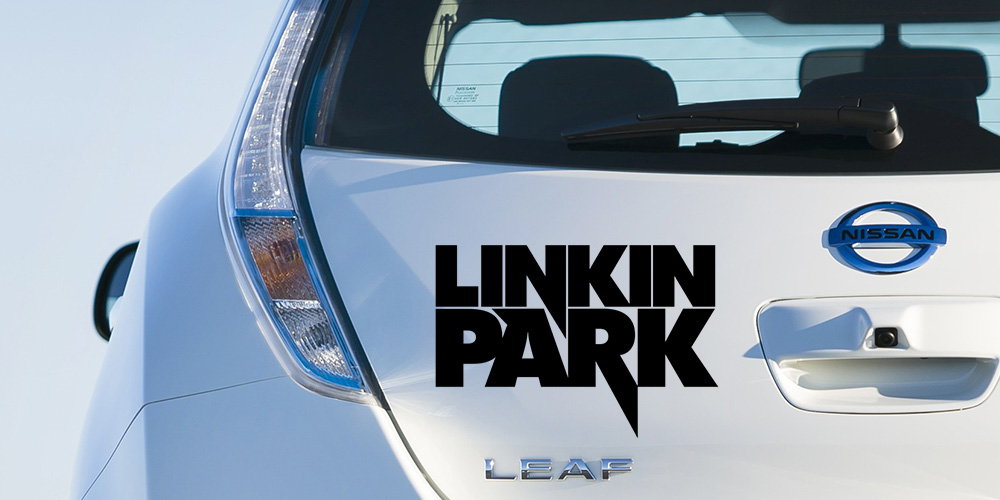 pegatina linkin park logo letras