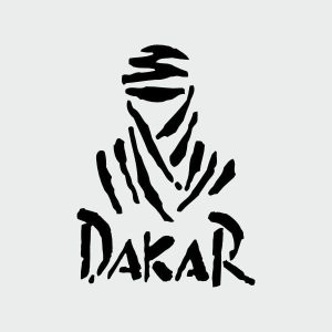 pegatina dakar rally vinilo corte personallizado