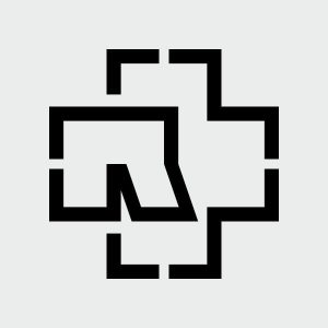 pegatina rammstein logo r cruz vinilo corte personalizado