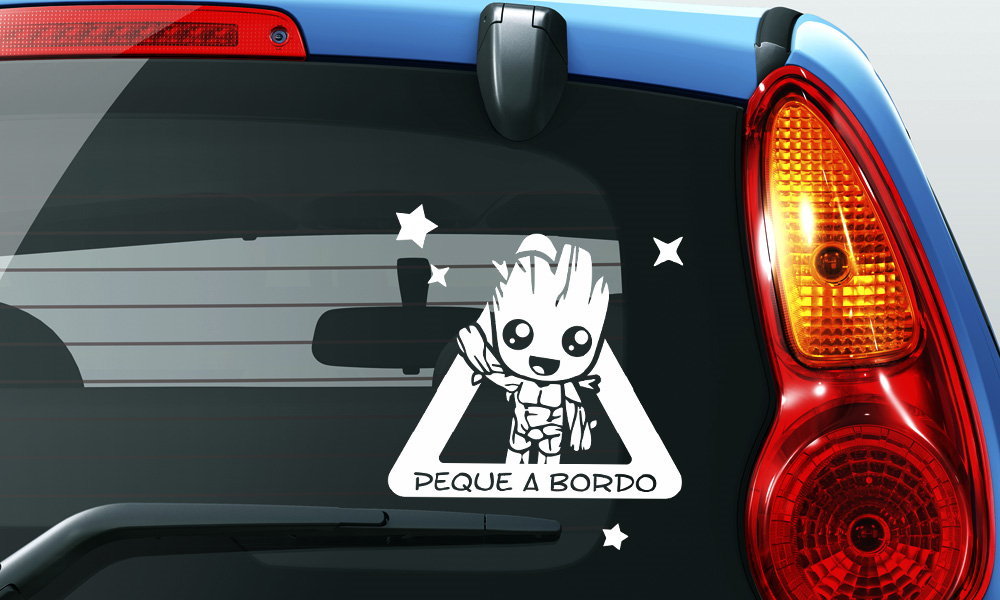 Adhesivo Bebé a bordo Arcoíris para coche personalizado – Mikeko