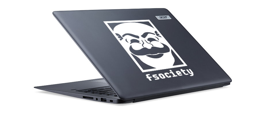 pegatina fsociety vinilo mr robot