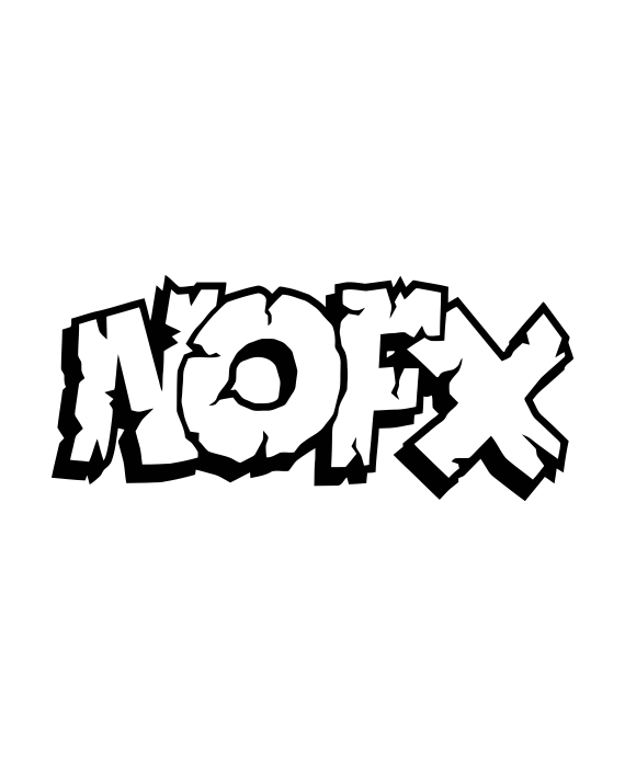 pegatina nofx letras coche moto