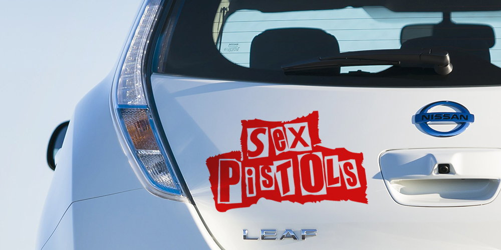 pegatina sex pistols coche