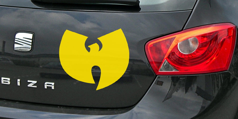 pegatina wu-tang clan coche moto