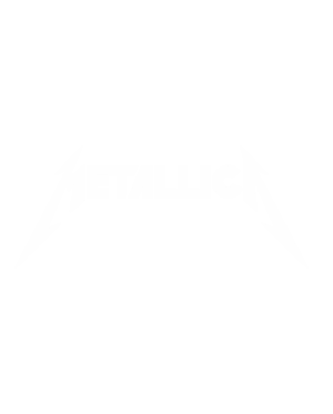 pegatina metallica logo letras clasico