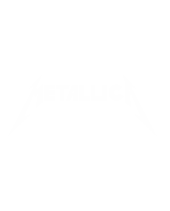 pegatina metallica logo letras clasico