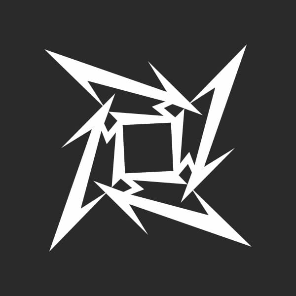 pegatina metallica logo vinilo corte