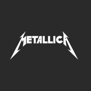 pegatina metallica logo letras clasico vinilo corte