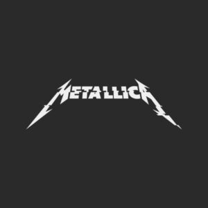 pegatina metallica logo letras nuevo vinilo corte