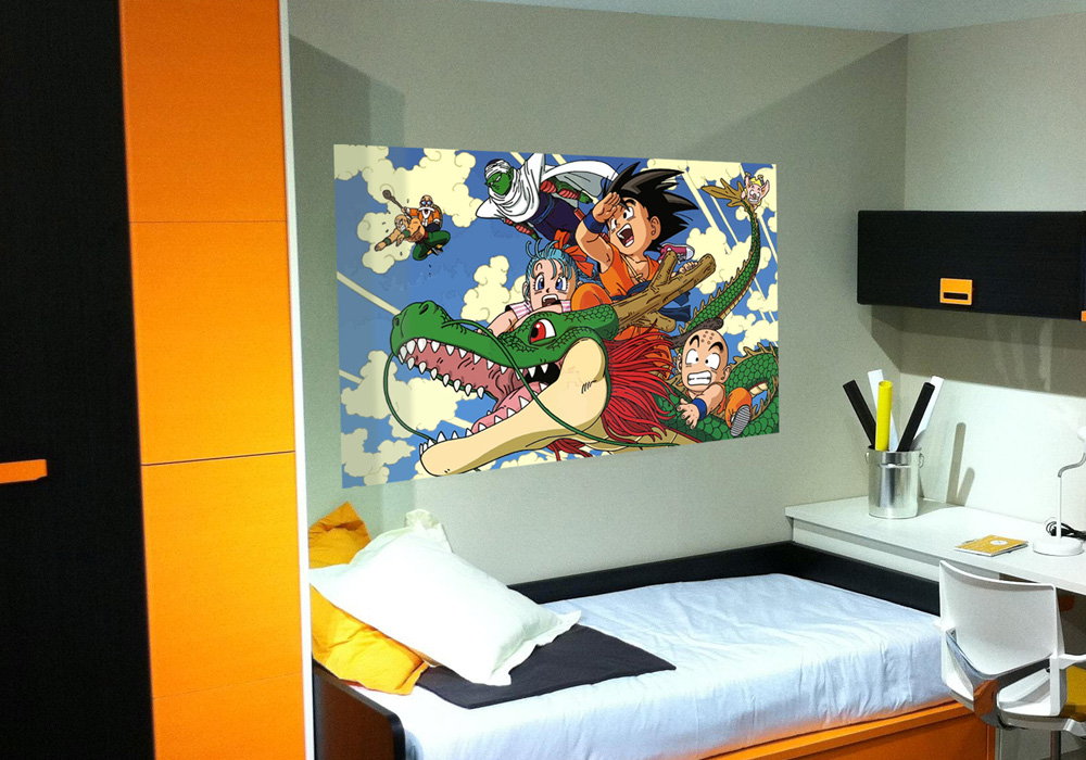 vinilo impreso dragon ball mural