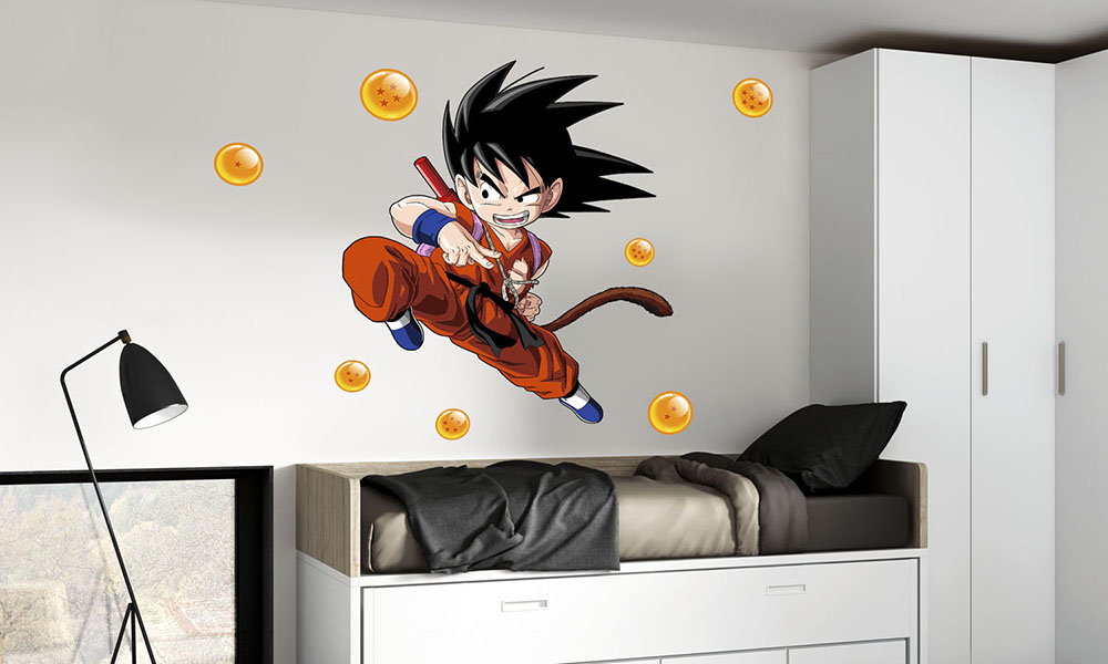 vinilo decorativo son goku dragon ball