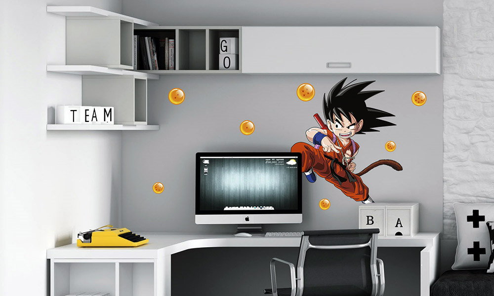 vinilo decorativo dragon ball son goku