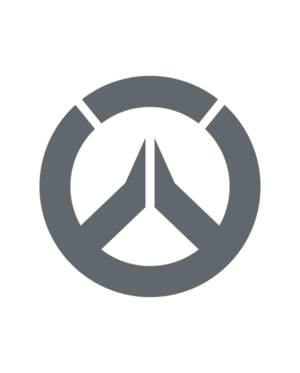 pegatina overwatch logo 1 color a elegir