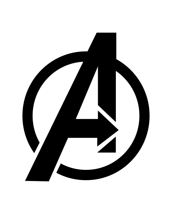 es suficiente puerta Actor Pegatina Los Vengadores Logo – The Avengers – adhesivosNatos