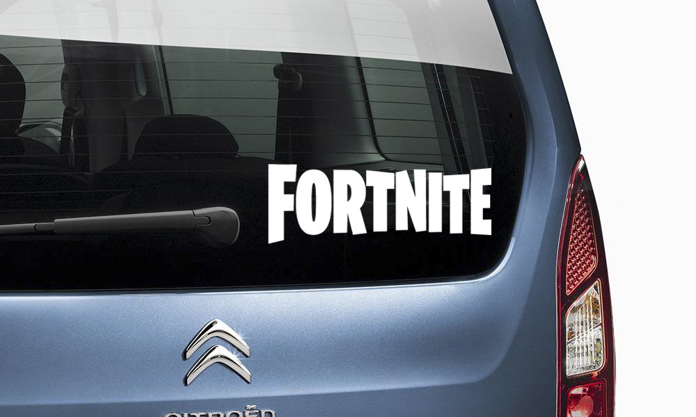 pegatina fortnite letras vinilo troquelado