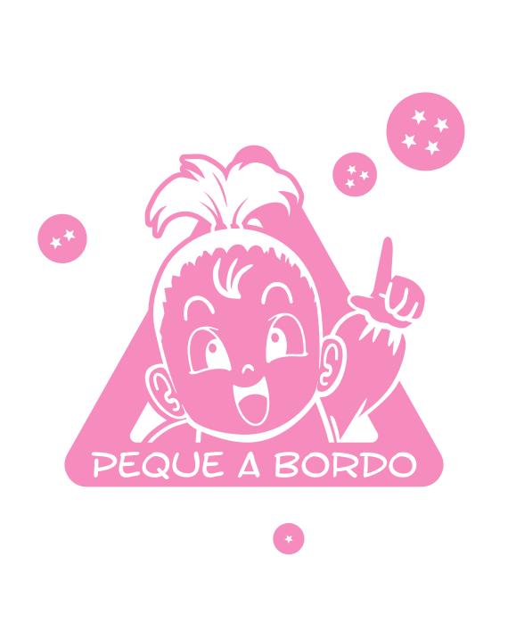 Pegatina Bebé a bordo Mini Saiyan a bordo